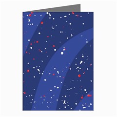 Texture Multicolour Ink Dip Flare Greeting Cards (pkg Of 8) by Cemarart