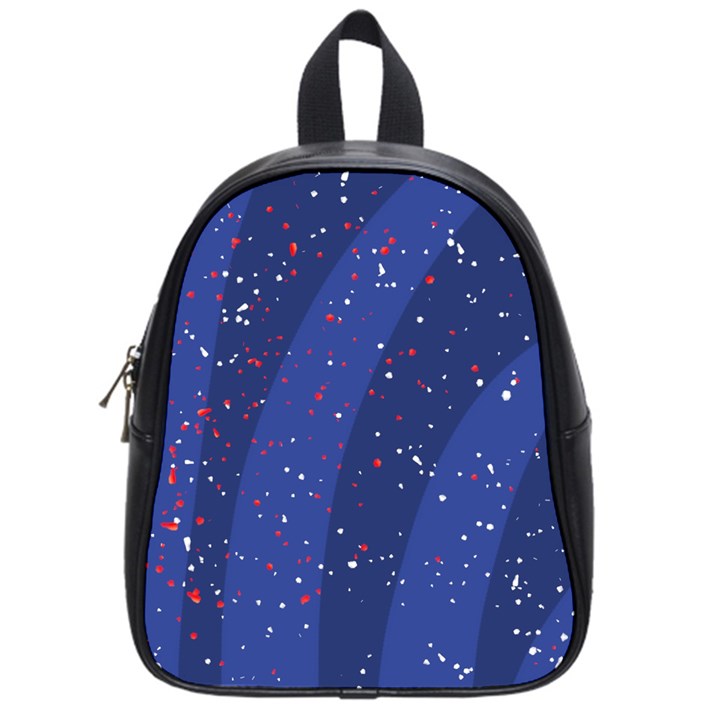 Texture Multicolour Ink Dip Flare School Bag (Small)