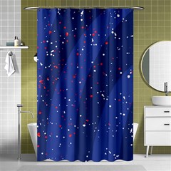 Texture Multicolour Ink Dip Flare Shower Curtain 48  X 72  (small)  by Cemarart