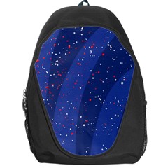 Texture Multicolour Ink Dip Flare Backpack Bag by Cemarart