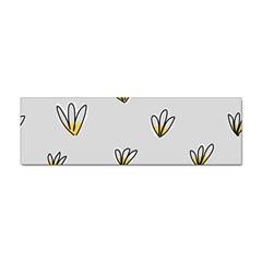 Pattern Leaves Daisies Print Sticker Bumper (100 Pack) by Cemarart