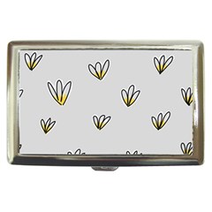 Pattern Leaves Daisies Print Cigarette Money Case by Cemarart