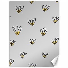 Pattern Leaves Daisies Print Canvas 36  X 48  by Cemarart