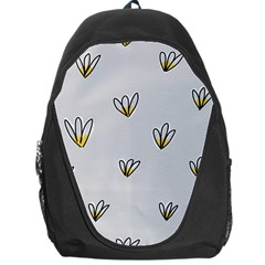 Pattern Leaves Daisies Print Backpack Bag by Cemarart