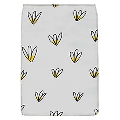 Pattern Leaves Daisies Print Removable Flap Cover (l)