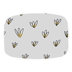 Pattern Leaves Daisies Print Mini Square Pill Box by Cemarart