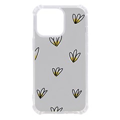 Pattern Leaves Daisies Print Iphone 13 Pro Tpu Uv Print Case by Cemarart