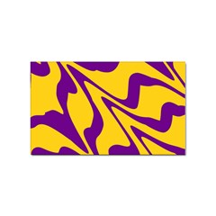 Waves Pattern Lines Wiggly Sticker Rectangular (10 Pack) by Cemarart