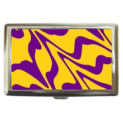 Waves Pattern Lines Wiggly Cigarette Money Case by Cemarart