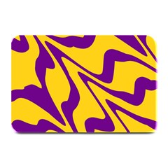 Waves Pattern Lines Wiggly Plate Mats by Cemarart