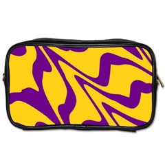 Waves Pattern Lines Wiggly Toiletries Bag (one Side) by Cemarart