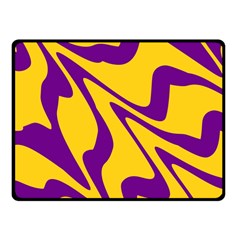 Waves Pattern Lines Wiggly Fleece Blanket (small) by Cemarart