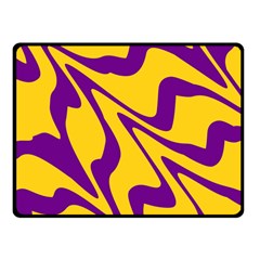 Waves Pattern Lines Wiggly Two Sides Fleece Blanket (small) by Cemarart