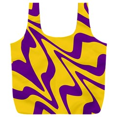 Waves Pattern Lines Wiggly Full Print Recycle Bag (xxxl) by Cemarart