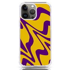 Waves Pattern Lines Wiggly Iphone 13 Pro Max Tpu Uv Print Case by Cemarart