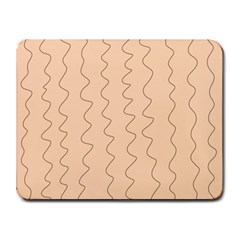 Lines Pattern Wiggly Minimal Print Small Mousepad by Cemarart