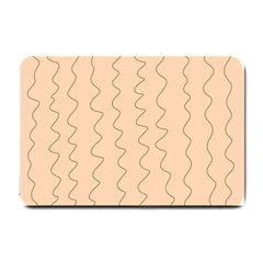 Lines Pattern Wiggly Minimal Print Small Doormat by Cemarart