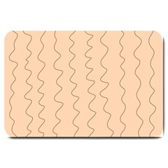 Lines Pattern Wiggly Minimal Print Large Doormat by Cemarart