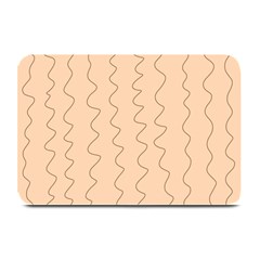 Lines Pattern Wiggly Minimal Print Plate Mats by Cemarart