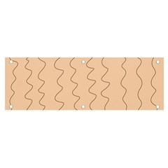 Lines Pattern Wiggly Minimal Print Banner And Sign 6  X 2  by Cemarart