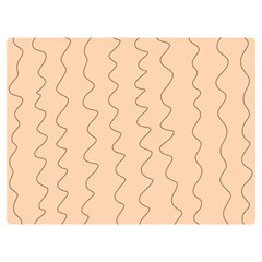 Lines Pattern Wiggly Minimal Print Premium Plush Fleece Blanket (extra Small) by Cemarart