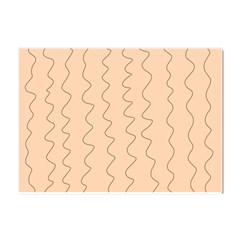 Lines Pattern Wiggly Minimal Print Crystal Sticker (a4) by Cemarart