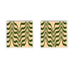 Swirl Pattern Abstract Marble Cufflinks (square) by Cemarart