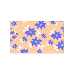 Flowers Pattern Floral Print Sticker (rectangular) by Cemarart