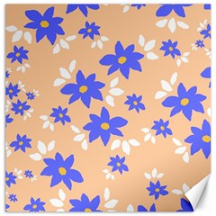 Flowers Pattern Floral Print Canvas 16  X 16  by Cemarart