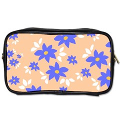 Flowers Pattern Floral Print Toiletries Bag (two Sides) by Cemarart