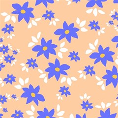 Flowers Pattern Floral Print Play Mat (rectangle) by Cemarart