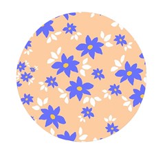 Flowers Pattern Floral Print Mini Round Pill Box (pack Of 5) by Cemarart