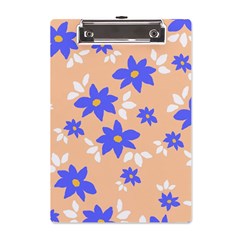 Flowers Pattern Floral Print A5 Acrylic Clipboard by Cemarart