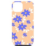 Flowers Pattern Floral Print iPhone 14 Black UV Print Case Front