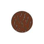 Feather Leaf Pattern Print Golf Ball Marker (10 pack) Front