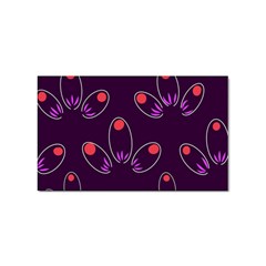 Pattern Petals Dots Print Seamless Sticker (rectangular) by Cemarart