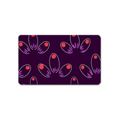 Pattern Petals Dots Print Seamless Magnet (name Card) by Cemarart