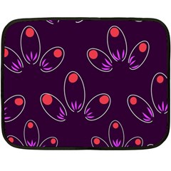 Pattern Petals Dots Print Seamless Fleece Blanket (mini) by Cemarart