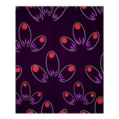 Pattern Petals Dots Print Seamless Shower Curtain 60  X 72  (medium)  by Cemarart