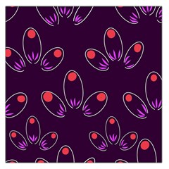 Pattern Petals Dots Print Seamless Square Satin Scarf (36  X 36 ) by Cemarart