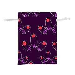 Pattern Petals Dots Print Seamless Lightweight Drawstring Pouch (m)