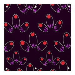 Pattern Petals Dots Print Seamless Banner And Sign 3  X 3  by Cemarart