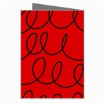 Red Background Wallpaper Greeting Card Right