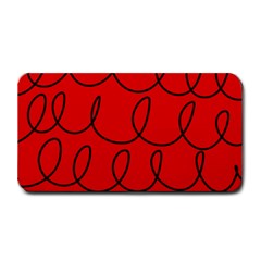 Red Background Wallpaper Medium Bar Mat by Cemarart