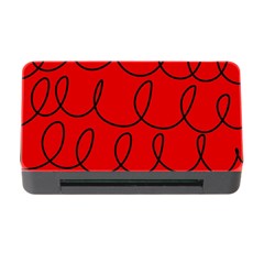 Red Background Wallpaper Memory Card Reader With Cf by Cemarart