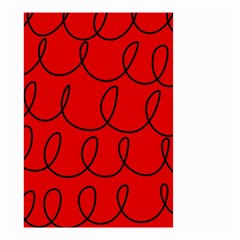 Red Background Wallpaper Small Garden Flag (two Sides) by Cemarart