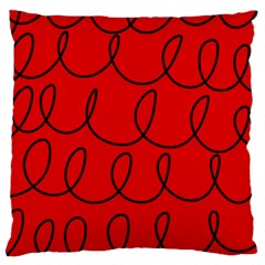 Red Background Wallpaper Large Cushion Case (two Sides) by Cemarart