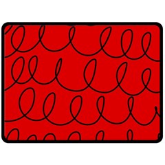 Red Background Wallpaper Two Sides Fleece Blanket (large) by Cemarart