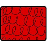 Red Background Wallpaper Two Sides Fleece Blanket (Large) 80 x60  Blanket Front