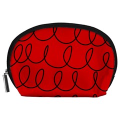 Red Background Wallpaper Accessory Pouch (large)